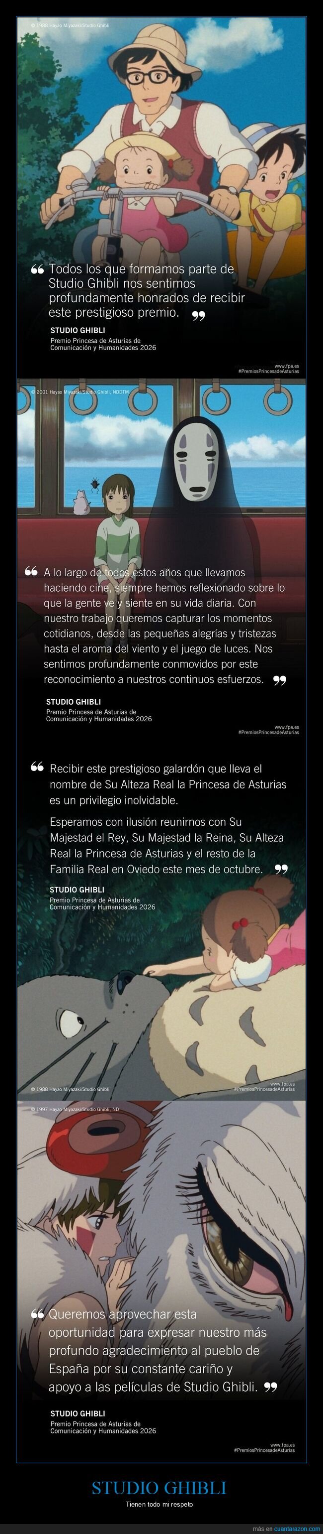 Ghibli,premios,iron&iacute;a,reconocimiento,realidad