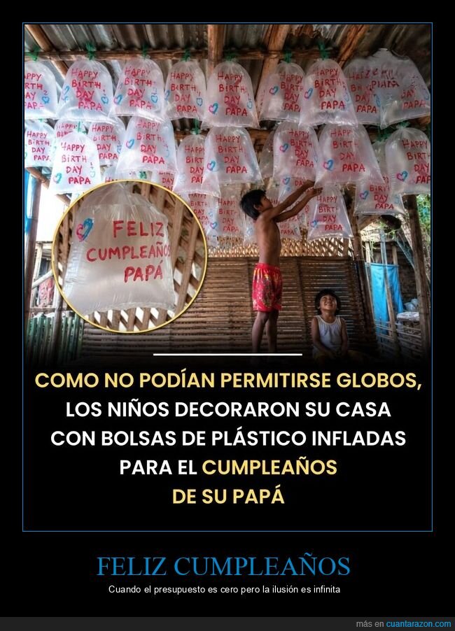 pobreza,ingenio,cumplea&ntilde;os,decoraci&oacute;n,realidad