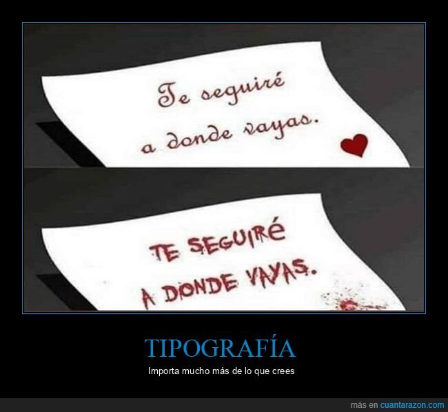 tipograf&iacute;a,amor,drama,fuentes,contraste