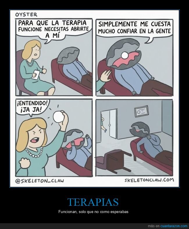 confianza,terapia,relaciones,ostras,traici&oacute;n