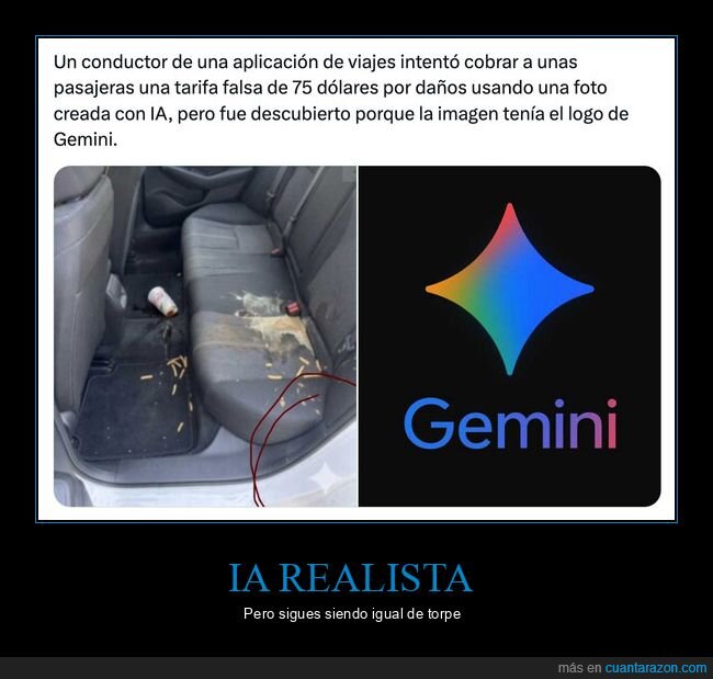 estafa,IA,Gemini,conductor,fake