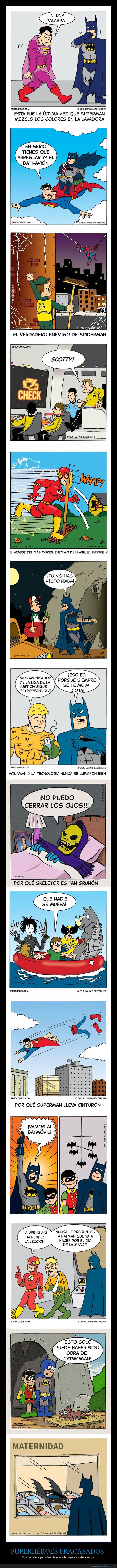 Superh&eacute;roes,Realidad,Cotidiano,Fracaso,Responsabilidades