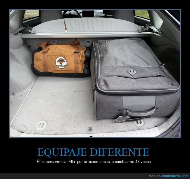 viaje,equipaje,pareja,maleta,diferencias