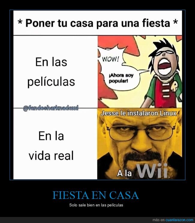 fiesta,expectativa,realidad,fracaso,casa