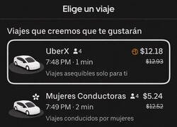 Enlace a Alguien me explica por qué si el viaje es con una conductora mujer cuesta casi la mitad