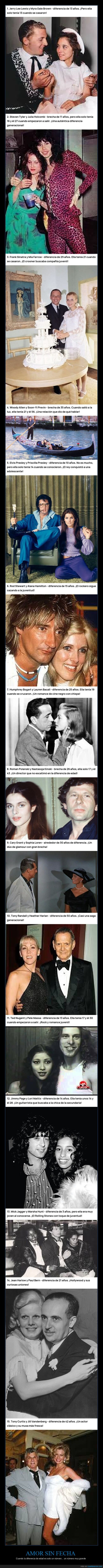 relaciones,edades,celebridades,Hollywood,generaciones