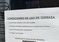 Enlace a Terraza con más reglas que la cárcel