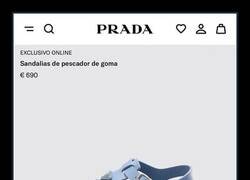 Enlace a Prada descubre las cangrejeras