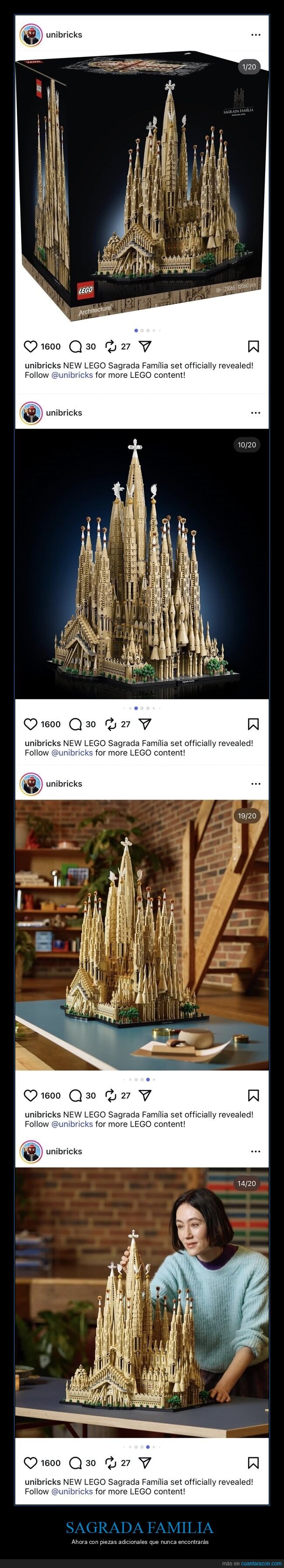 LEGO,Sagrada Familia,construcci&oacute;n,paciencia,obsesi&oacute;n