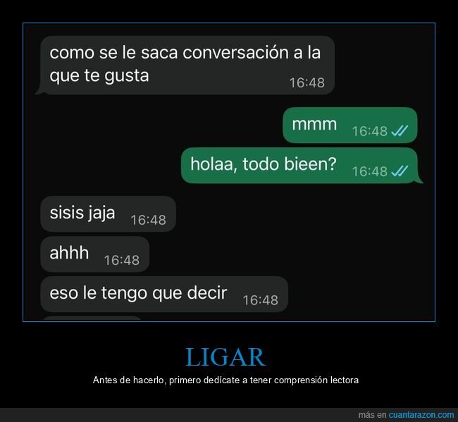 conversaci&oacute;n,WhatsApp,fracaso,citas,torpeza