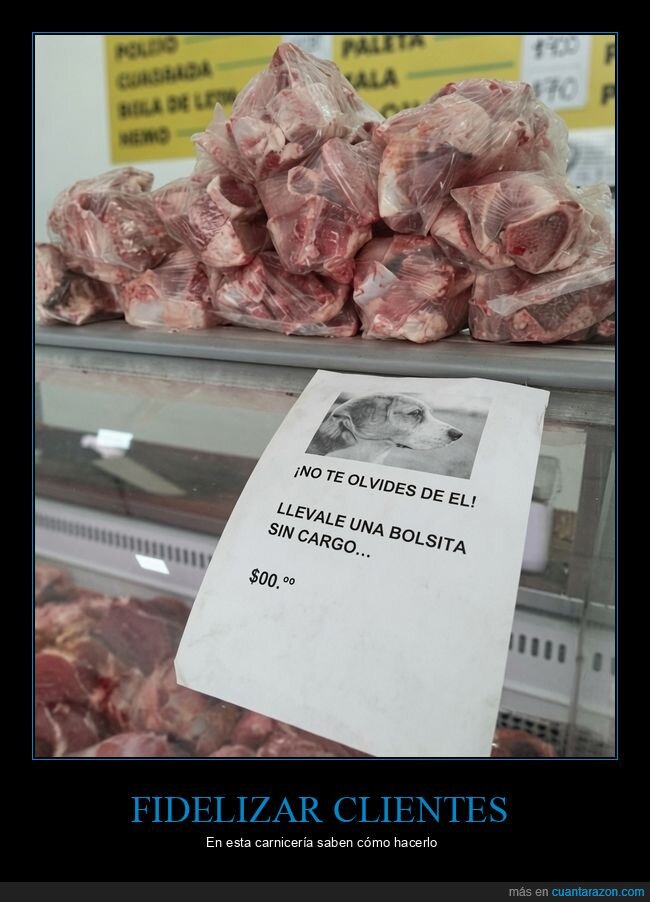 carnicer&iacute;a,mascotas,humor,comercio,absurdo