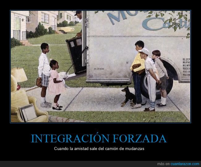vecindario,integraci&oacute;n,Rockwell,a&ntilde;os60,convivencia
