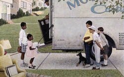 Enlace a Norman Rockwell, Nuevos vecinos en el barrio, 1967