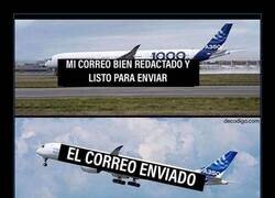Enlace a Cuando dices que lo envías y se queda en tierra