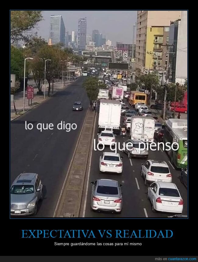 tr&aacute;fico,ciudad,expectativa,caos,realidad