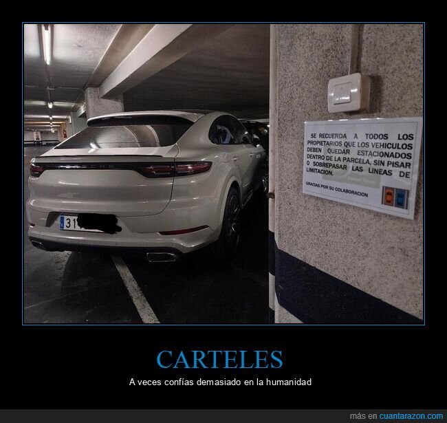 aparcamiento,Porsche,normas,ignorancia,urbano