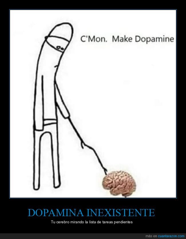 dopamina,procrastinaci&oacute;n,motivaci&oacute;n,cerebro,pereza