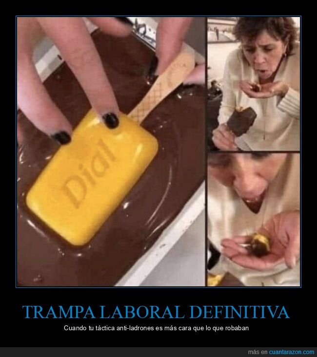 oficina,robo,trampa,chocolate,venganza