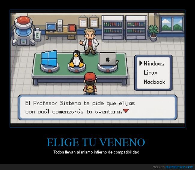 Sistema operativo,Elecci&oacute;n,Videojuego,Dilema,Retro