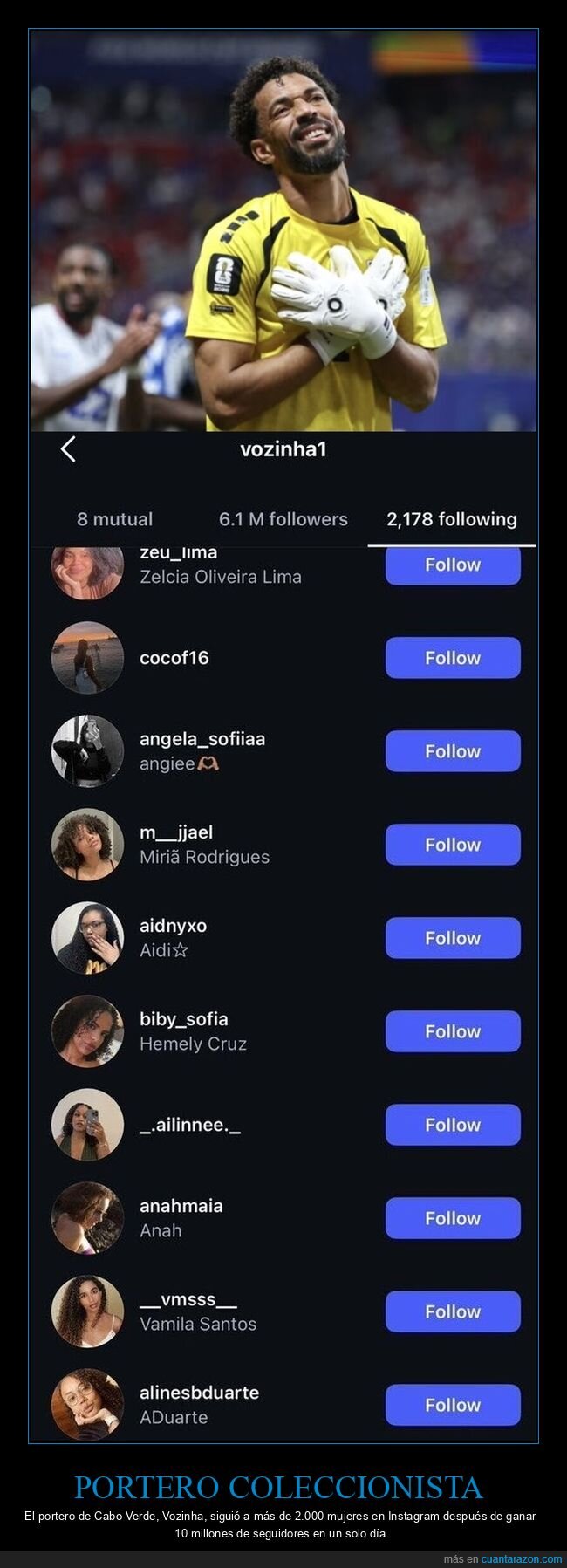 Vozinha,Portero,Viral,Instagram,Seguidores