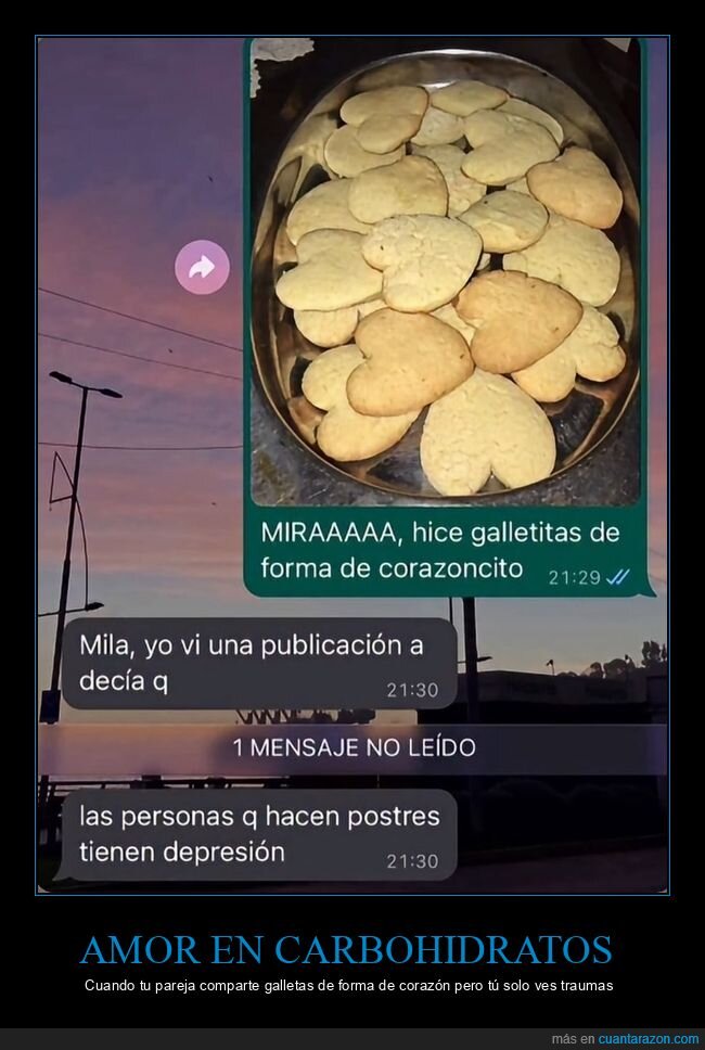 galletas,amor,decepciones,postres,WhatsApp