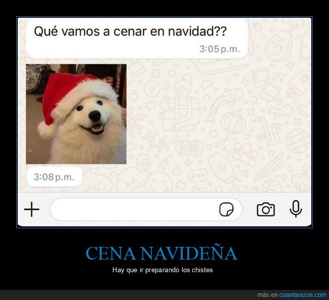 navidad,perro,cena,WhatsApp,mascotas