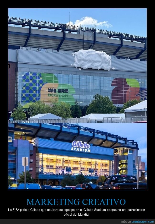 Gillette,FIFA,censura,estadio,publicidad