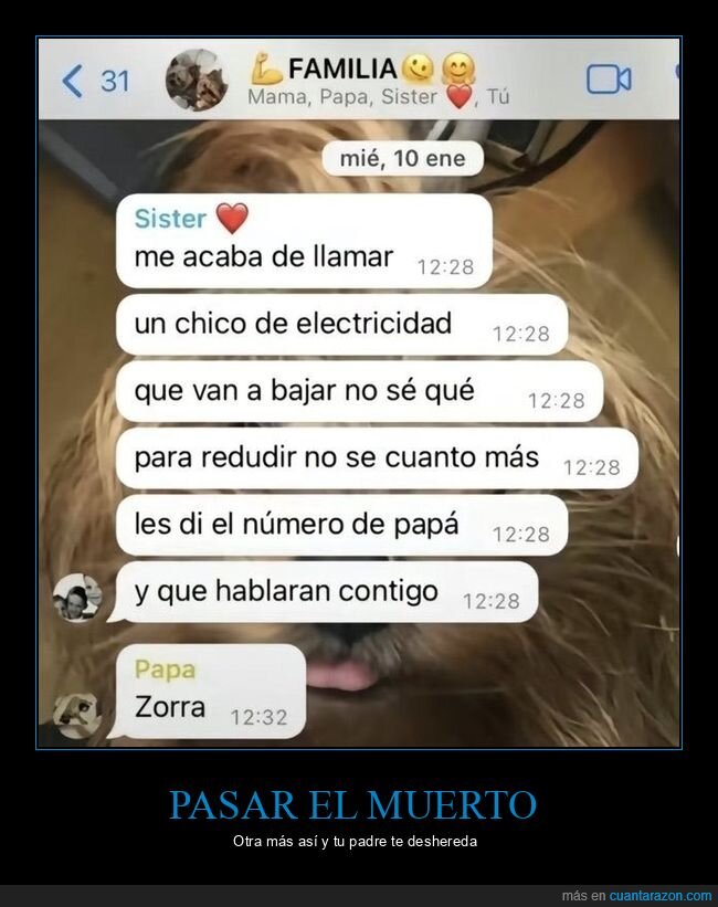 familia,hermanos,WhatsApp,delaci&oacute;n,padre