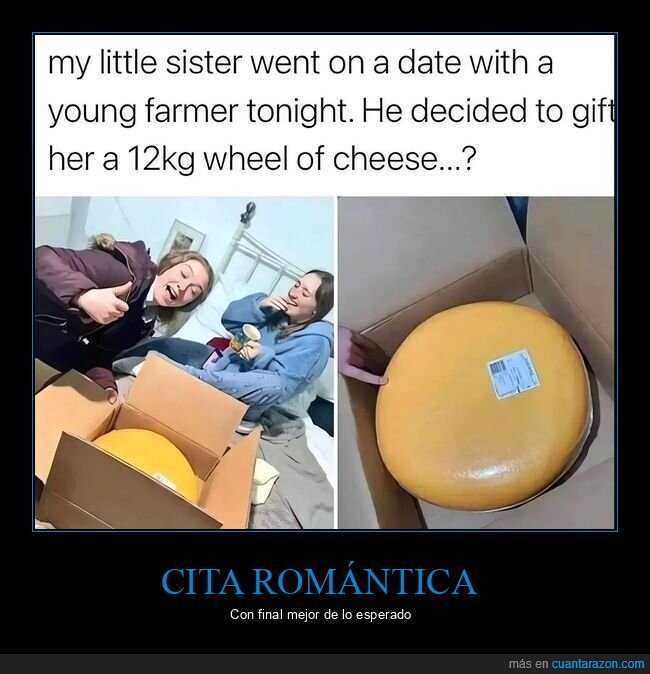 granjero,cita,queso,regalo,fracaso