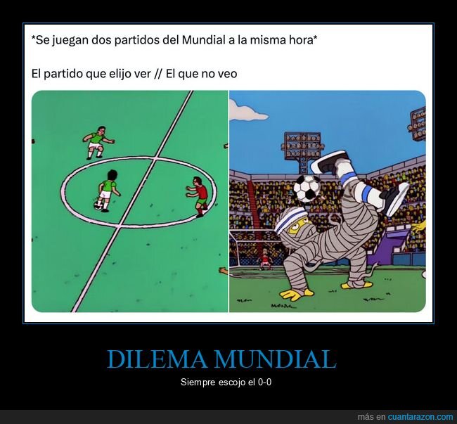 Mundial,F&uacute;tbol,Dilema,Coincidencia,Frustraci&oacute;n