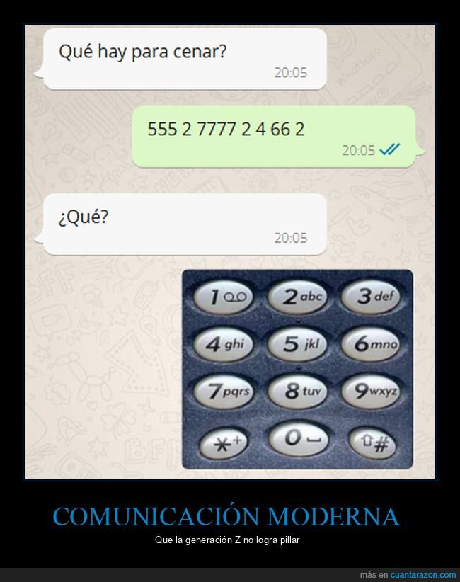 T9,WhatsApp,generacional,tecnolog&iacute;a,incomprensi&oacute;n