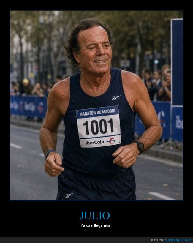 marat&oacute;n,resistencia,agotamiento,meta,julio iglesias