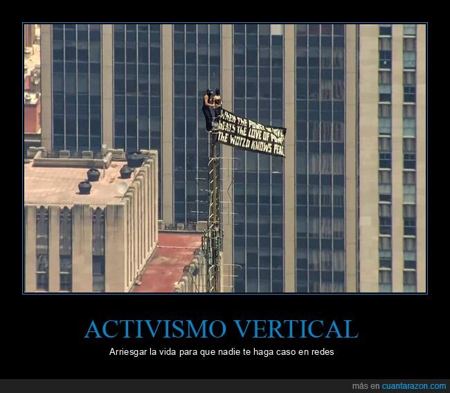 protesta,Empire State Building,activismo,redes sociales,visibilidad