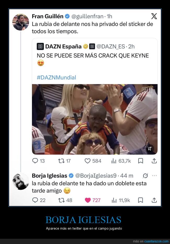 rubia,delante,viral,grito,crack,espa&ntilde;a,keyne,deportes,mundial