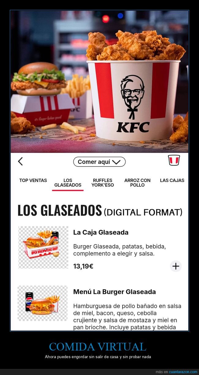 KFC,tecnolog&iacute;a,comida,digital,absurdo