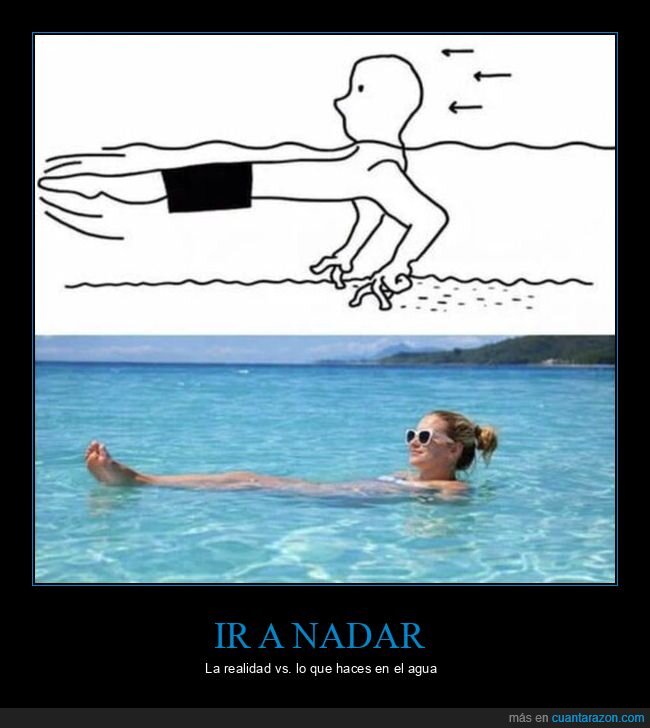 playa,nataci&oacute;n,expectativa,realidad,agua