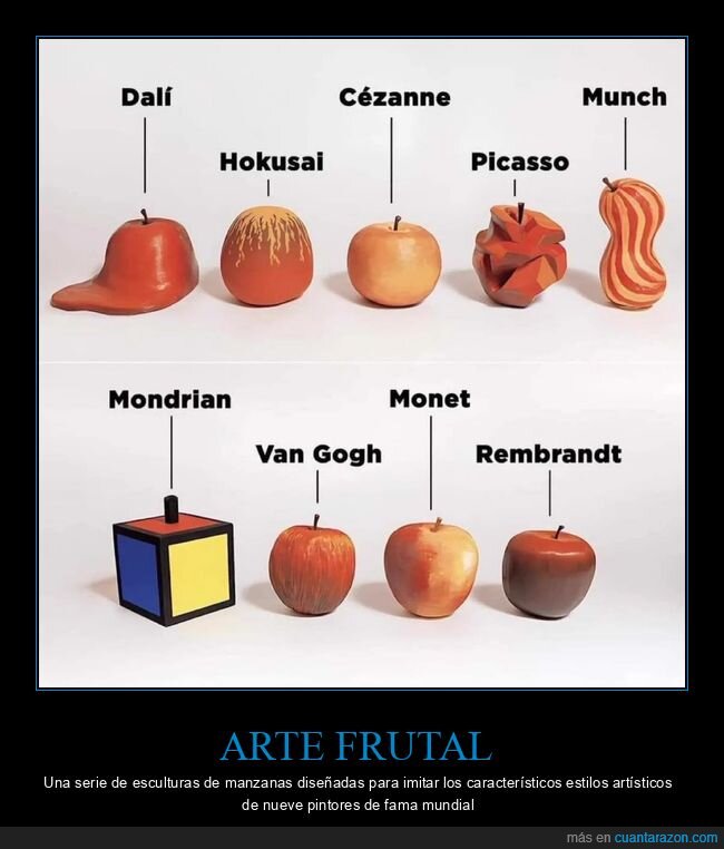 manzana,arte,Dal&iacute;,Picasso,escultura