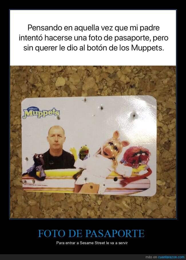 pasaporte,Muppets,accidente,padre,fotograf&iacute;a