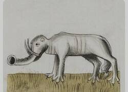 Enlace a Esta es una imagen de un elefante pintada por un artista medieval que nunca había visto realmente un elefante, pero sí había leído sobre él
