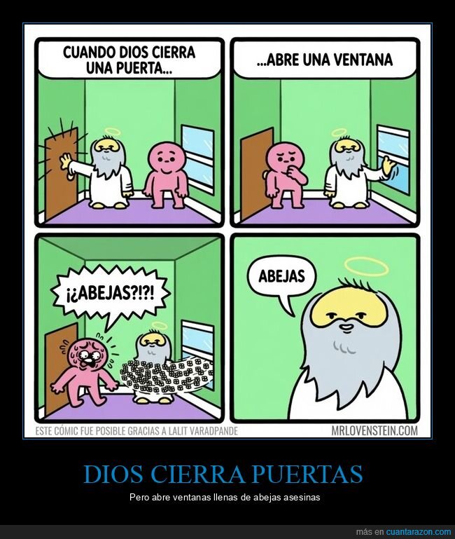 destino,ironia,sorpresa,abejas,desgracia