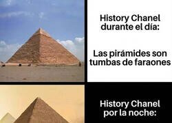 Enlace a History Channel: donde la arqueología se rinde ante los extraterrestres