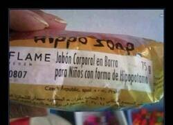 Enlace a Jabón para niños con forma de hipopótamo