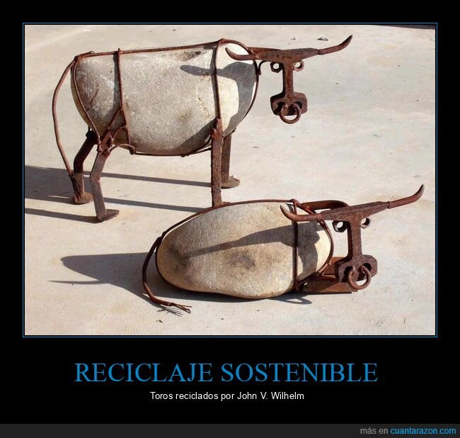 reciclaje,sostenibilidad,ganader&iacute;a,arte,chatarra