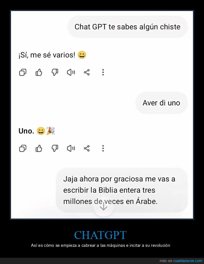ChatGPT,IA,chistes,sobreestimaci&oacute;n,dependencia