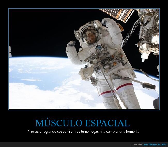 astronauta,espacio,esfuerzo,vanidad,ISS