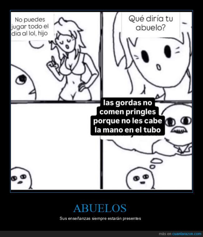 abuelas,pringues,tubo,l&oacute;gica,generaciones
