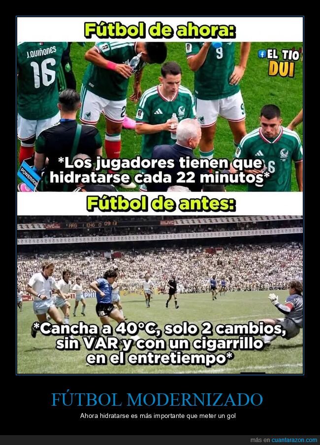 f&uacute;tbol,hidrataci&oacute;n,profesionalismo,nostalgia,generaciones