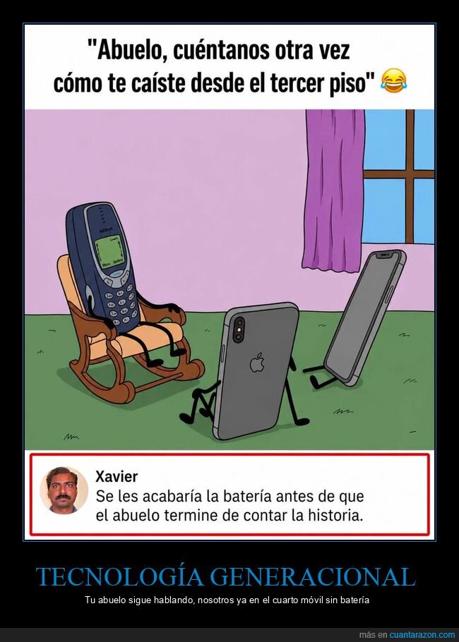 abuelo,tecnolog&iacute;a,generaciones,bater&iacute;a,nostalgia