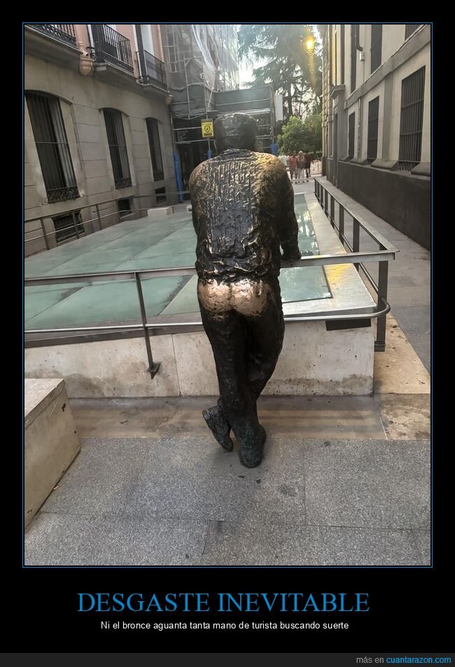 escultura,desgaste,turismo,Madrid,bronce