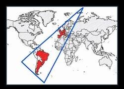 Enlace a Todos los países que han ganado alguna vez el mundial, caben en este triángulo